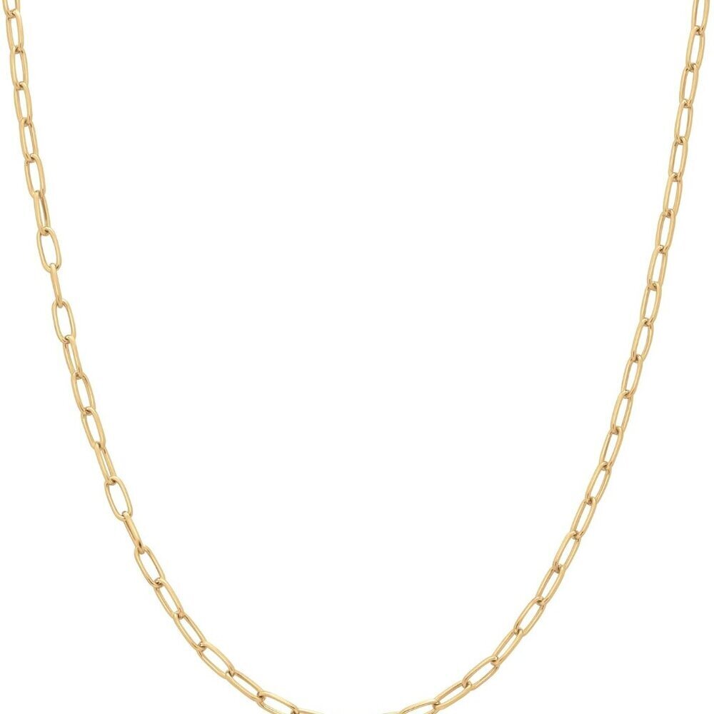 14K Gold Plated Paperclip Chain Necklace